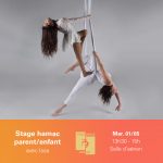 01/05 : STAGE HAMAC AÉRIEN PARENT/ENFANT AVEC ISSA